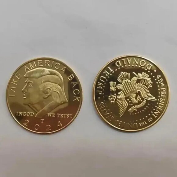 2024 Donald Trump Commemorative Coin - Gold - Challenge Coin - LIMITED QUANTITY! - Picture 4 of 7